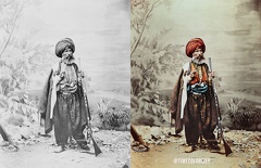 Chaldean man with a gun in Turkey