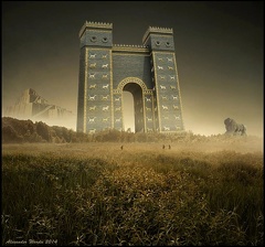 Ishtar Gate Babylon Lion Ziggurat